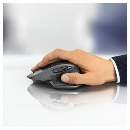 Logitech MX Master 2S Ratón Inalámbrico, Mano Derecha, Láser, RF Wireless + Bluetooth, 4000 DPI, Grafito