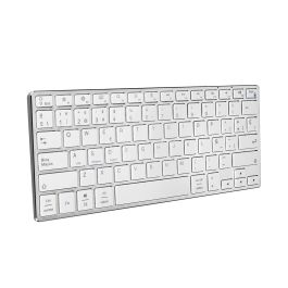 SUBBLIM SUB-KB-3ADC200 Teclado Inalámbrico Bluetooth Universal QWERTY Español, Compacto Aluminio, Batería Recargable, Multi-dispositivo (3), Plata/Blanco Precio: 25.4999998. SKU: B1A4TA8AAW
