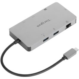 Targus DOCK423EU Replicador de Puertos USB-C 3.2 Gen 1 Base para Portátil, 100W PD, HDMI, Lector SD/MicroSD, Ethernet, Plata