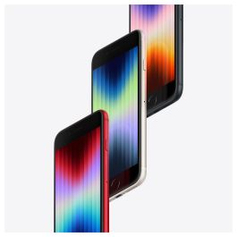 Apple iPhone SE - Teléfono Móvil Libre, 128 GB, Blanco, Pantalla Retina HD de 4.7", 5G, Cámara de 12 MP, iOS 15, A15 Bionic, Resistente al Agua IP67, Touch ID