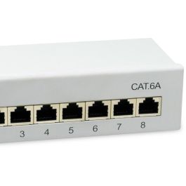 Equip Patchpanel 8x RJ45 Cat6A FTP 1HE Keystone Montage gr
