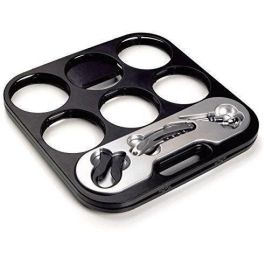 Portabotellas Plegable de Almacenamiento para 6 Botellas con Sacacorchos, Abrebotellas y Tapón Acero Inoxidable Portabotellas Plegable de Almacenamiento para 6 Botellas con Sacacorchos, Abrebotellas y Tapón Acero Inoxidable