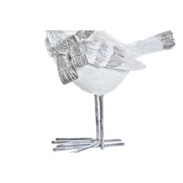 Figura Navidad Moderna DKD Home Decor Gris Blanco 5.5 x 10.5 x 10.5 cm (2 Unidades)