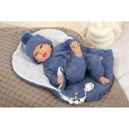 Muñecas Arias Muñeco Reborn Alberto, Bebé Realista de 40 cm, Color Azul con Saco de Dormir Incluido - Juego Niños +3 Años Muñecas Arias Muñeco Reborn Alberto, Bebé Realista de 40 cm, Color Azul con Saco de Dormir Incluido - Juego Niños +3 Años