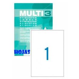 Multi-3 Etiquetas Adhesivas Inkjet-Láser C-Rectos 210x297mm 100 Hojas Blanco Precio: 6.95000042. SKU: S8413441