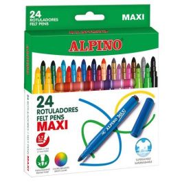 Alpino Rotuladores Maxi Punta Gruesa Estuche de 24 Colores Surtidos Precio: 6.7899997. SKU: B16APNBC9F