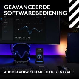 Logitech LOG1737996785808 Auriculares Gaming Inalámbricos Astro A50 Lightspeed Pro-G Graphene para Xbox, PS5, Switch, PC/Mac - Negro