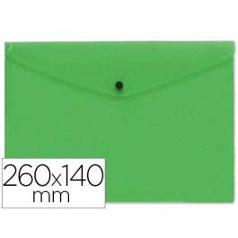Liderpapel Carpeta Dossier con Broche de Polipropileno, Tamaño Sobre Americano 260x140mm, Verde Translúcido Precio: 6.50000021. SKU: B1B4YQYGEJ