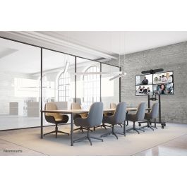 Neomounts FL55-875BL1 Soporte de Suelo Motorizado para Pantallas de 55-100" TÜV, Ajuste Eléctrico de Altura, Negro