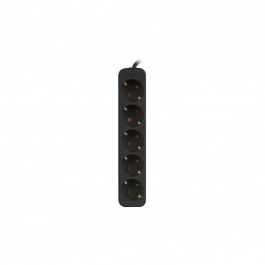 Lanberg Regleta 5 Tomas Schuko Negra 3m - 2500W, Protección Infantil, IP20 Lanberg Regleta 5 Tomas Schuko Negra 3m - 2500W, Protección Infantil, IP20