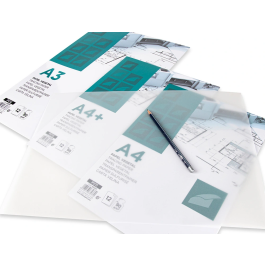 Liderpapel Papel Vegetal A3 90gr 297x420mm Sobre de 12 Hojas