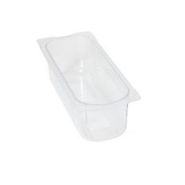 RIEBER Cubeta GN de Policarbonato Transparente para Alimentos - 2/8 Capacidad 2.6 L - Apilable, Apta para Uso Alimentario, Almacenaje y Transporte - Referencia 100 Precio: 32.8031. SKU: B15TRTCEPW