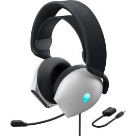 Alienware AW520H Auriculares Gaming con Cable USB RGB para Juego Blanco - Diadema Circumaural 20-40000 Hz