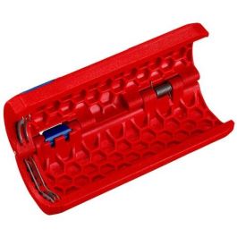 Knipex 90 22 01 SB TwistCut - Cortador de Tubos de Plástico, para tubos de 1,3 cm a 3,2 cm, Azul y Rojo, 100 mm