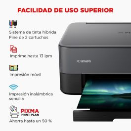 Canon PIXMA TS5350i Multifunción WiFi Dúplex Negro Impresora, Copiadora, Escáner, Ref: 4462C086