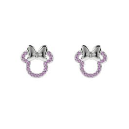PEERS HARDY Pendientes oficiales Minnie Mouse Disney bañados en plata con piedras rosas Precio: 12.68999963. SKU: B16JNZHST7