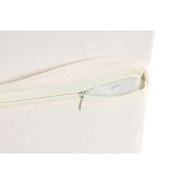 DKD Home Decor India 24 Cojin Boho Crudo 45 x 45 cm (2 Unidades) Bordado a Mano Algodon