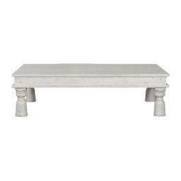DKD Home Decor Mesa de Centro Balinesa de Madera Decapé Blanca 107 x 45 x 170 cm Precio: 820.79000003. SKU: B1DNXC6KRH