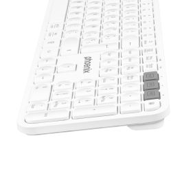 Phoenix technologies Teclado Inalámbrico Multidispositivo K300 Bluetooth, 2.4GHz, Compatible con Windows, MacOS, iOS, 14 Teclas Multimedia Phoenix technologies Teclado Inalámbrico Multidispositivo K300 Bluetooth, 2.4GHz, Compatible con Windows, MacOS, iOS, 14 Teclas Multimedia