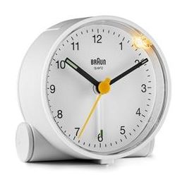 Braun BC-01-W Reloj Despertador Clásico Analógico Blanco con Movimiento Continuo Silencioso y Alarma Creciente Precio: 27.89000027. SKU: B186RLEVR2