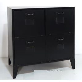 DKD Home Decor Cajonera Loft Negro Metal 75 x 45 x 80 cm Precio: 273.50000018. SKU: B156LCW4JB