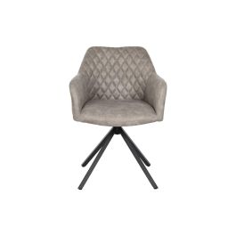 Silla Loft DKD Home Decor Gris Negro 58 x 83 x 55 cm Silla Loft DKD Home Decor Gris Negro 58 x 83 x 55 cm
