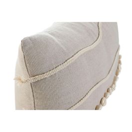 Cojin Boho DKD Home Decor Beige Blanco 30 x 50 cm