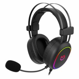 Hiditec Erys ARGB Auriculares Gaming Alámbricos Diadema Negro para PC, PS4, Xbox One, Switch con Micrófono y Sonido 50mm