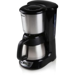 Domo DO709K Cafetera de filtro 1000W, 1L, 8 tazas, Pantalla LCD, Temporizador 24h, Acero inoxidable