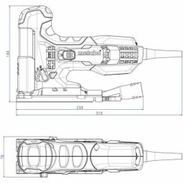 Metabo Sierra de calar rápida STE 100 710W para Madera con 20 hojas - Verde