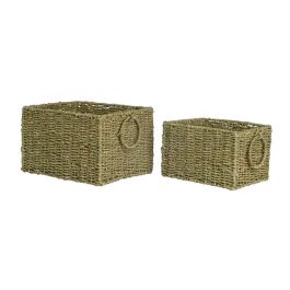 Everlands Cesta Marrón Juncia Marina con 2 Asas Interior Rectangular Set 2 Unidades 27x20.5x17.5cm y 33x26x21cm Precio: 26.49999946. SKU: B16VJVKYMZ