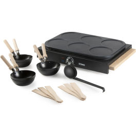 Domo DO8719W Set de wok para fiestas 2 en 1 - 6 personas - Wok y panqueques - 1000 W Precio: 90.49999948. SKU: B12E2Q5XES