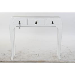 Consola Oriental DKD Home Decor Blanco Plateado 26 x 80 x 96 cm Consola Oriental DKD Home Decor Blanco Plateado 26 x 80 x 96 cm