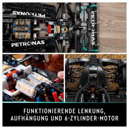 Lego Technic 42171 Mercedes-AMG F1 W14 E Performance Réplica de Coche de Carreras, Decoración de Escritorio