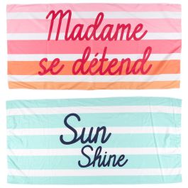 Jet Lag Toalla de Playa 70x140 cm - Colores Surtidos: Fucsia, Azul