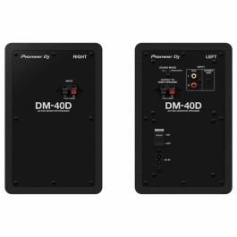 Pioneer DJ PIO4573201242464 Par de altavoces de monitorización de estudio DM-40D Bass Reflex 2x19W para DJ y Producción Negro