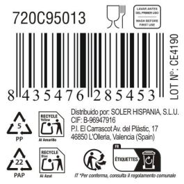 La Mediterranea Bol Aperitivo Ass.Col 14 cm x 11.2 cm x 3.7 cm "Pica-Pica" (24 Unidades)