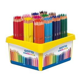 Giotto Stilnovo School Pack Lápices de Colores Hexagonales, 192 Unidades (12 Colores x 16 Lápices)