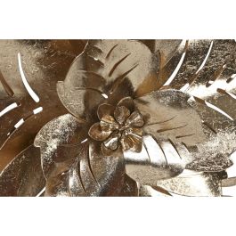 DKD Home Decor Panel Decorativo de Pared Moderno con Diseño Floral Fabricado en Metal Dorado Medidas 51x6x51 cm Set de 2 Unidades DKD Home Decor Panel Decorativo de Pared Moderno con Diseño Floral Fabricado en Metal Dorado Medidas 51x6x51 cm Set de 2 Unidades