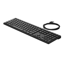 HP 320K Teclado de Sobremesa con Cable USB, Cómodo y Fiable para Mayor Productividad, Disposición BEL