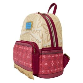 Loungefly Mochila Moana Vaiana Disney, 26cm, Piel vegana, Tirantes ajustables, Compartimento principal con cremallera, Bolsillo frontal