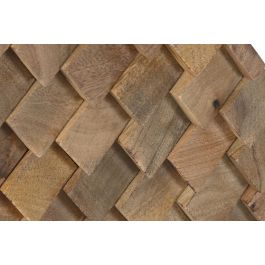DKD Home Decor Decoración de Pared Moderna Natural de Madera de Mango y MDF 90x90x4 cm DKD Home Decor Decoración de Pared Moderna Natural de Madera de Mango y MDF 90x90x4 cm