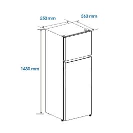 Frigorífico combinado Aspes AF145503EX 143 206 L Acero