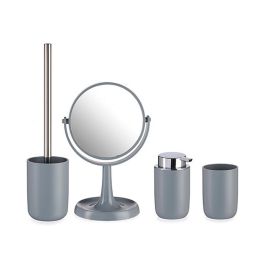Berilo Set de 4 Piezas Artículos de Baño Gris - 16.5x29.5x17 cm (6 Unidades)