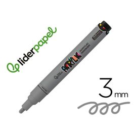 Rotulador Liderpapel Acrylic Base Agua Todo Tipo De Superficie Punta Redonda 3 mm Plata Precio: 9.5000004. SKU: B1943DSHSL