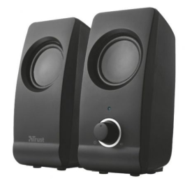 Trust Altavoces 2.0 Remo Speaker Set 8 W Rms Alimentados Por Usb Control Volumen Negro