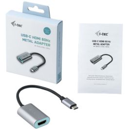 Adaptador USB C a HDMI i-Tec C31METALHDMI60HZ Gris
