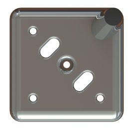 Q&Q Pata Metálica Birdie, Acero Resistente, Acabado Latón Cepillado, Altura H150, Soporte Estable para Muebles y Estructuras