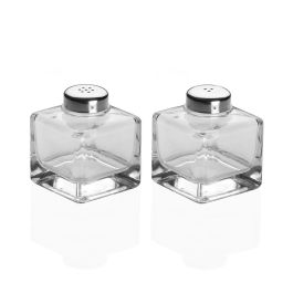 Salero y Pimentero Versa Metal Cristal Salero y Pimentero Versa Metal Cristal
