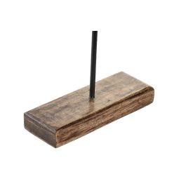 DKD Home Decor Decoracion Moderno Marron Abstracto Mango y Metal 6 x 44 x 17 cm (4 Unidades)